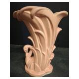 Kay Pink Ceramic Swan McCoy Vase