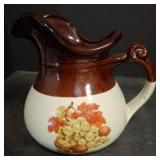 McCoy Ceramic Pitcher with Fruit Design