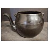 McCoy Black Ceramic Teapot with Side Spout