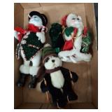 Annalee Christmas Dolls and Russ Bear Lot