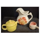 McCoy Pottery Pitcher and Teapots
