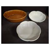 3 McCoy USA Stoneware Bowls