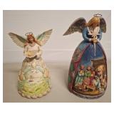 2 Jim Shore Heartwood Creek Angel Figures