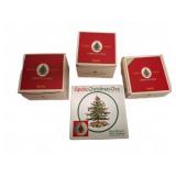 Spode Christmas Tree Dish and Glassware Set