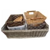 Wicker and Woven Storage Baskets