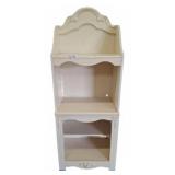 Cream Painted Wooden Shelf Unit 24x16x65