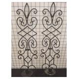 Wrought Iron Wall Candle Holders