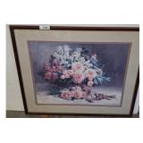 Pauline Caspers Floral Print, 36x32 Framed