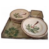 Home Trends Plates and Bora Bora Tray Set