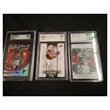 Three Graded Football Rookie Cards: Robinson,