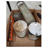 Vintage Esso Oil Cans and Metalware