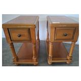Wooden End Tables, 13"ï¿½22"ï¿½23" Each