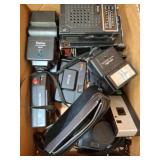 Box Lot Vintage Cameras and Accessories