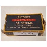 Peters .38 Special Rustless Ammo Box