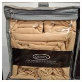 Queen 6 Pc Bamboo Sheet Set, Beige