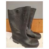 Dunlop Black Rubber Work Boots US8