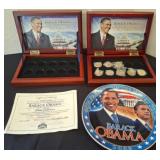 Barack Obama Inauguration Coin and Plate Set