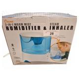 Crane 2-in-1 Warm Mist Humidifier & Steam Inh
