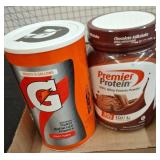 Gatorade Fruit Punch Powder and Premier Whey