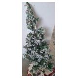 Artificial Flocked Pine Christmas Tree