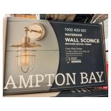 Hampton Bay Wall Sconce Brushed Nickel