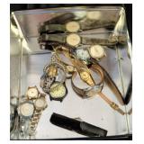 Vintage Collectable Wristwatches in Metal Box