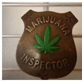 Marijuana Inspector Badge Pin