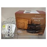 Kitchen Organizer Rack Lot, 3 Pieces
