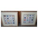 27x27 Framed Abstract Circle Prints