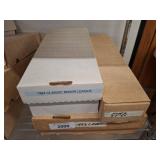 Sports Card Collection in Storage Boxes