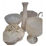 White Milk Glass and Ceramic Items