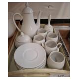 Japanese White Porcelain Tea Set