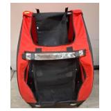 Red and Black Bicycle Trailer Carrier