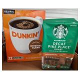 Dunkinï¿½ K-Cup Pods and Starbucks Ground Decaf