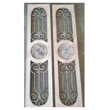 Decorative Wood and Metal Panels, 13x