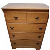 Wooden Chest of Drawers, 30x17x42 Inches