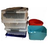 Mainstays Storage Bins and Cupcake Carriers