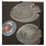 Fish Shaped Glass Plates and Ceramic