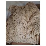 Handmade Crochet Tablecloth 60" x 96"