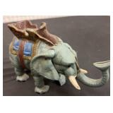 Cast Iron Painted Elephant Bank
