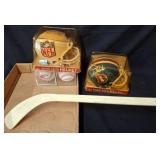 NFL Mini Helmets, Baseballs, and Mylec Stick
