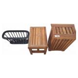 3 Wood and Metal Storage Pieces, 15x10