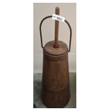 37in Wooden Butter Churn with Handle