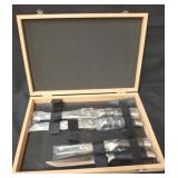 Gourmet Traditions Knife Set in Wood Box