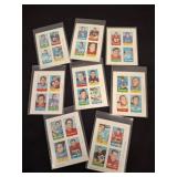 1960s Football Player Cards Sheets