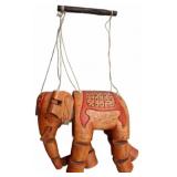 Wooden Elephant Marionette Puppet