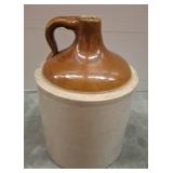 13in Stoneware Crock Jug with Handle