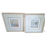 Paul Tappenden Matched Art Prints, Signed