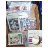 Sports Card Lot and Phillies Opening Day Ball
