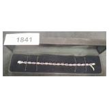 .925 Amethyst Tennis Bracelet 7.5 Inch